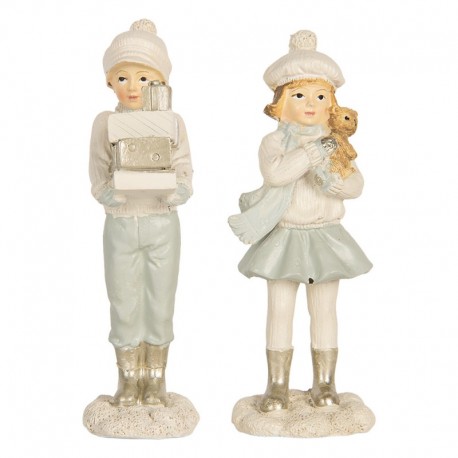 Figurka Na Boże Narodzenie Dzieci 2 szt. A Clayre & Eef
