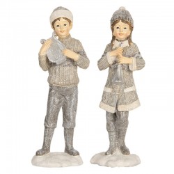 Figurka Na Boże Narodzenie Dzieci 2 szt. C Clayre & Eef