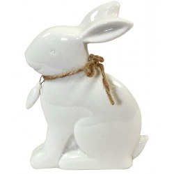 Zając Ceramiczny Biały 1