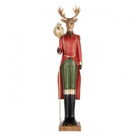 Duża Dekoracja Świąteczna Jeleń 81 cm Clayre & Eef