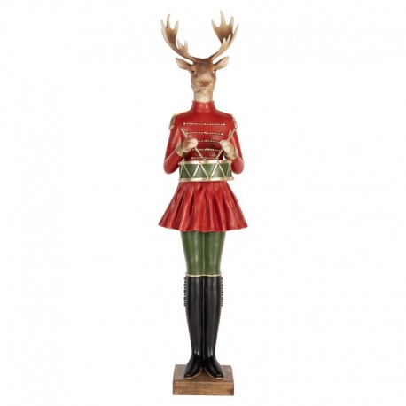 Duża Dekoracja Świąteczna Jeleń 77 cm Clayre & Eef