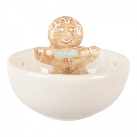 Miseczka Bożonarodzeniowa z Pierniczkiem A Clayre & Eef