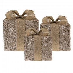 Dekoracja LED Prezenty 3 szt. A Clayre & Eef