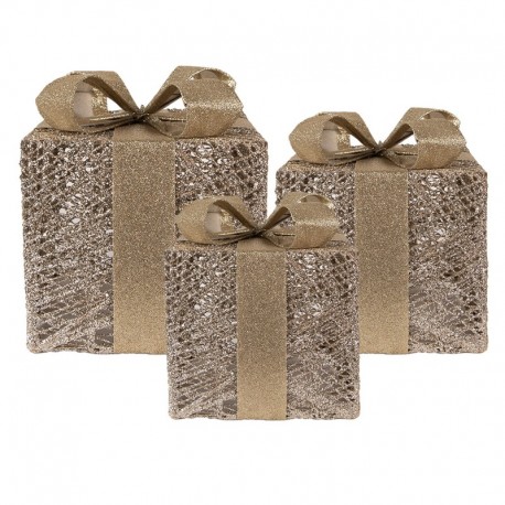 Dekoracja LED Prezenty 3 szt. A Clayre & Eef