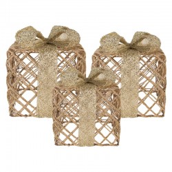 Dekoracja LED Prezenty 3 szt. B Clayre & Eef