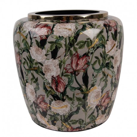 Wazon Metalowy w Kwiaty A Clayre & Eef