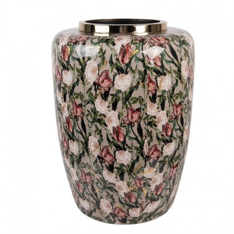 Wazon Metalowy w Kwiaty B Clayre & Eef