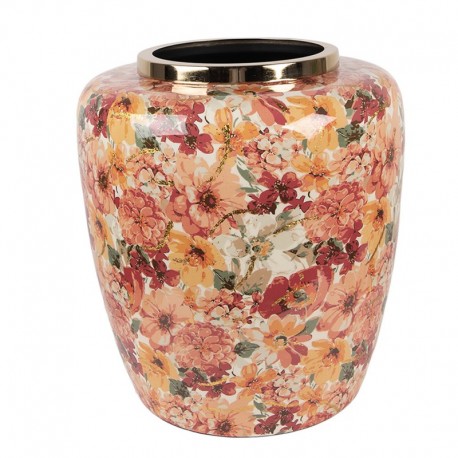 Wazon Metalowy w Kwiaty C Clayre & Eef