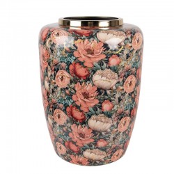 Wazon Metalowy w Kwiaty E Clayre & Eef