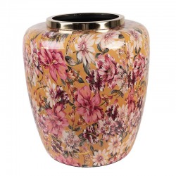 Wazon Metalowy w Kwiaty F Clayre & Eef