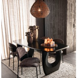 Stół Japandi Akacja Czarny J-Line