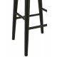 Drewniany Stołek Barowy Czarny Mika J-Line