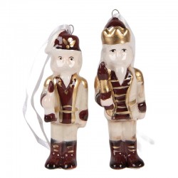 Zawieszki Choinkowe Dziadkowie Do Orzechów 2 szt. A Clayre & Eef
