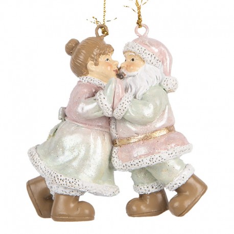 Zawieszka Na Choinkę Mikołaj z Mikołajową Clayre & Eef