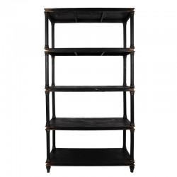 Czarny Regał Drewniany Vintage D Clayre & Eef