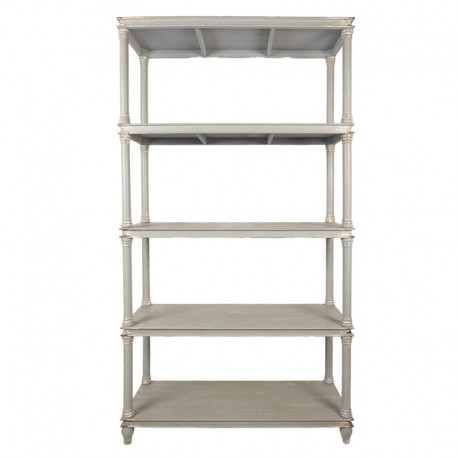 Regał w Stylu Prowansalskim Szary C Clayre & Eef