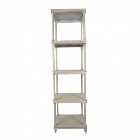 Regał w Stylu Prowansalskim Szary D Clayre & Eef