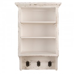 Prowansalska Szafka Ścienna z Wieszaczkami A Clayre & Eef