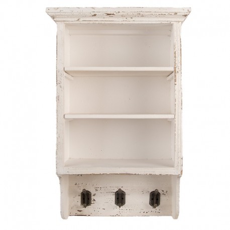 Prowansalska Szafka Ścienna z Wieszaczkami A Clayre & Eef