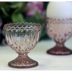 Kieliszki Do Jajek Szklane Różowe