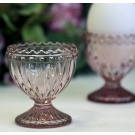 Kieliszki Do Jajek Szklane Różowe