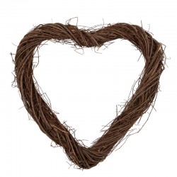Wianek Rattanowy Serce 40 cm Clayre & Eef