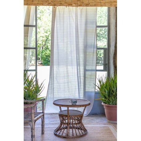 Bawełniana Firanka Beżowa C Blanc Mariclò