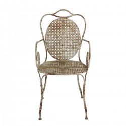 Metalowe Krzesło Vintage A Blanc Mariclo