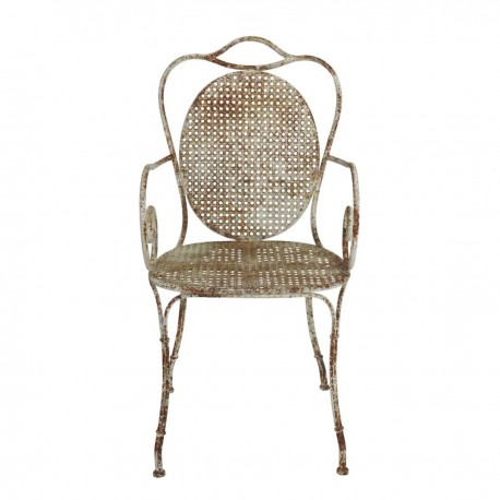Metalowe Krzesło Vintage A Blanc Mariclo