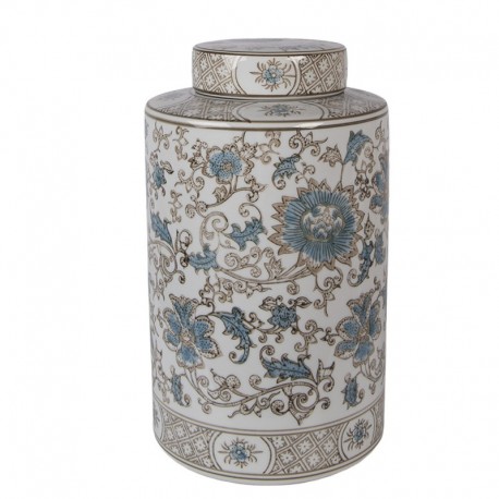 Ceramiczny Pojemnik/Wazon w Kwiaty A Clayre & Eef