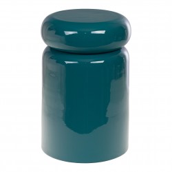 Stolik Nocny Niebieski Okrągły