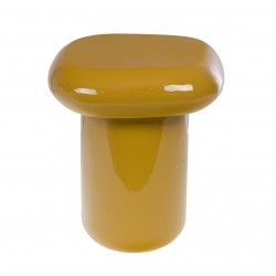 Stolik Nocny Musztardowy Kwadratowy