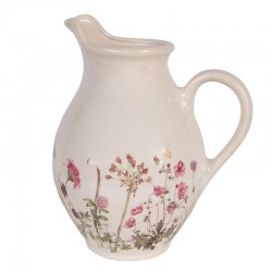 Ceramiczny Dzbanek w Kwiaty A Clayre & Eef