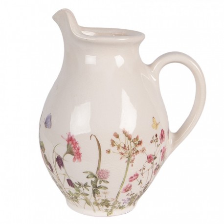 Ceramiczny Dzbanek w Kwiaty B Clayre & Eef