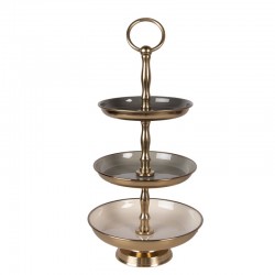 Piętrowa Patera Metalowa 35 cm Clayre & Eef