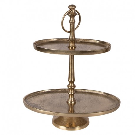 Piętrowa Patera Złota 34 cm Clayre & Eef