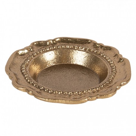 Metalowa Tacka/Podstawka Złota B Clayre & Eef