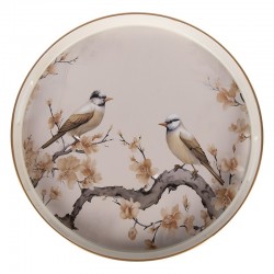 Okrągła Taca Kremowa Clayre & Eef