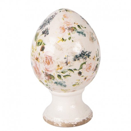 Ceramiczne Jajo Ozdobna A Clayre & Eef