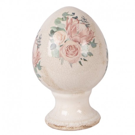 Ceramiczne Jajo Ozdobne W Clayre & Eef