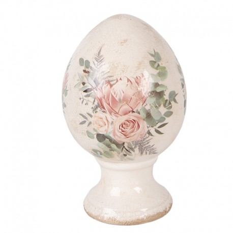 Ceramiczne Jajo Ozdobne X Clayre & Eef