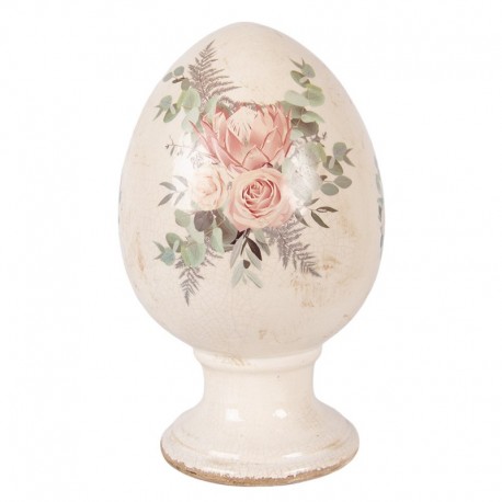 Ceramiczne Jajo Ozdobne Z Clayre & Eef