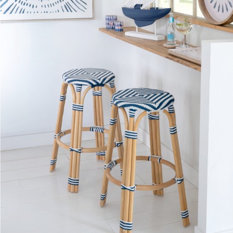 Stołek Barowy Boho Pleciony A J-Line