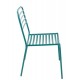 Turkusowe Krzesło Metalowe J-Line