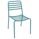 Turkusowe Krzesło Metalowe J-Line