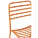 Pomarańczowe Krzesło Metalowe J-Line