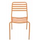 Pomarańczowe Krzesło Metalowe J-Line