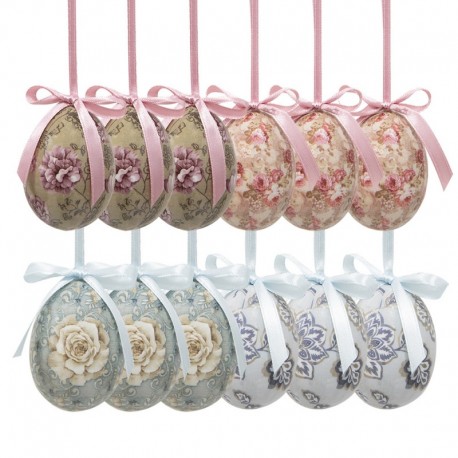 Zawieszki Wielkanocne Jajka 12 szt. B Clayre & Eef