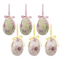 Zawieszki Wielkanocne Jajka 6 szt. D Clayre & Eef