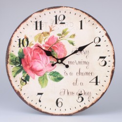 Zegar Retro Róże 1